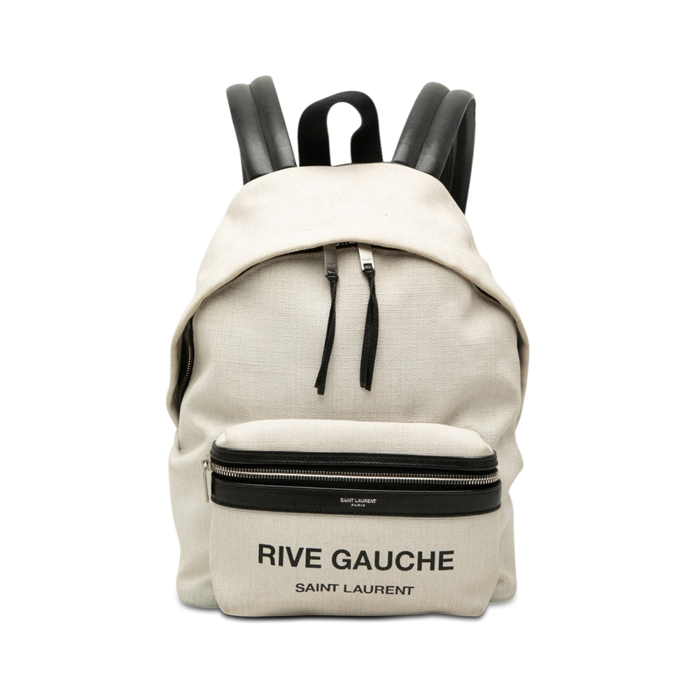 Pre-Loved Saint Laurent Canvas Rive Gauche City Backpack
